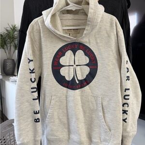 Lucky Brand Gray Hoodie with Logo